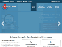 Tablet Screenshot of networkphd.com